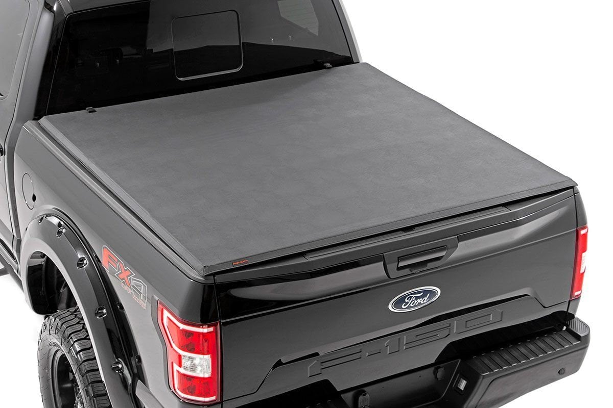 Ford F-150 Tonneau Cover - Rough Country - Soft Tri-Fold - '21-'23